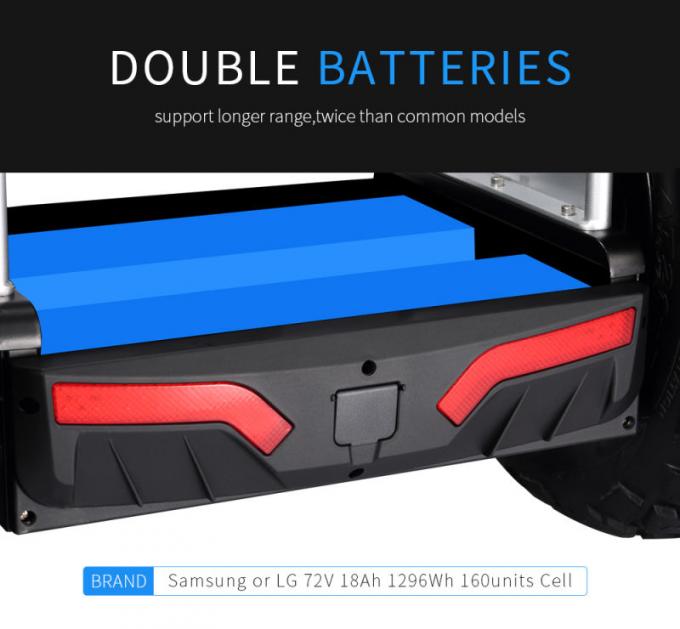Großhandelsdoppelt-Samsungs-Batterie-elektrischer Roller des mobilitäts-Roller-elektrische Kampfwagen-schwanzlose 4000W selbstabgleichende Roller-1266wh 72V